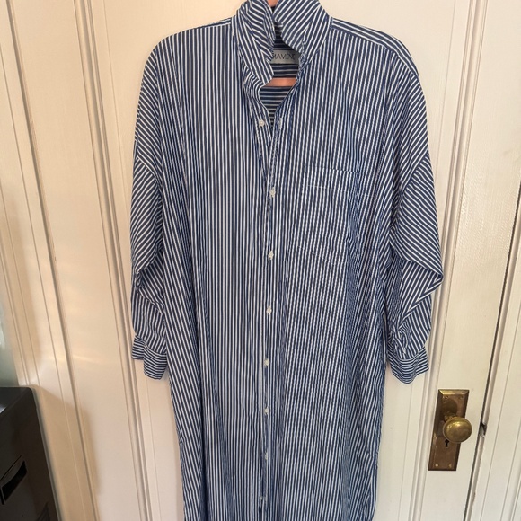 Mamene Phoebe Shirt Dress Navy Stripe - Picture 6 of 8